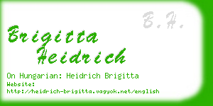 brigitta heidrich business card